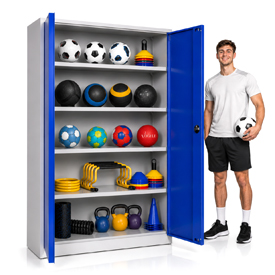 Ballschrank Aktion mit aufgekanteten Fachboden