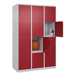 Fächerschrank mit grossen und kleinen Fächer