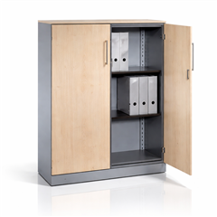 Beistellschrank mit Holzdekortüren